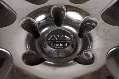 美品☆AVS ADVAN MODEL7 8j+45 9j+45 4本セット Advan Yokohama AVS Model 7 18′ 8J + 45 9J + 38 5×114.3 – JDM