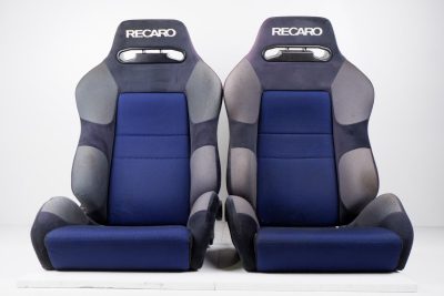 Recaro SR3 Blue Challenger Recliner Seat Pair