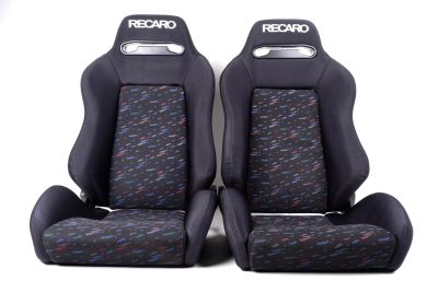 Recaro SR3 Le Mans Confetti Recliner Seat Pair