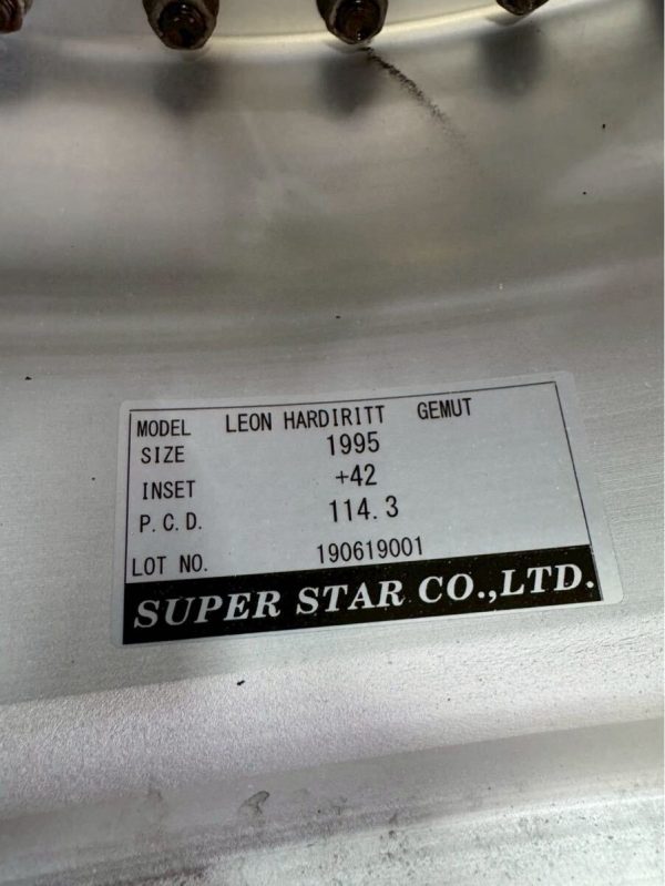 Super Star Leon Hardiritt Gemut 19′ 9.5J + 42 5×114.3 – JDM Emergency